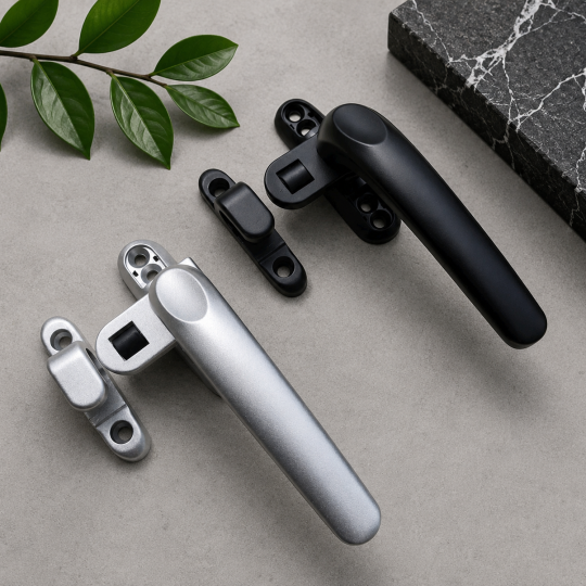 Tay Nắm Đơn Điểm Cửa Sổ (Màu Bạc - Màu Đen)
